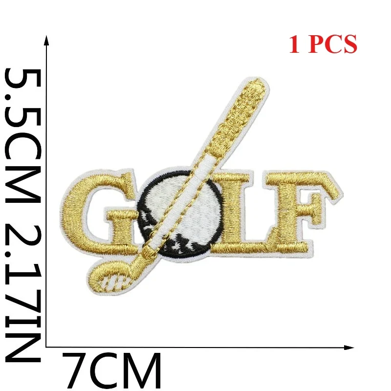 Golf Ball Premium - Sports Ball Embroidery Cloth Sticker Golf