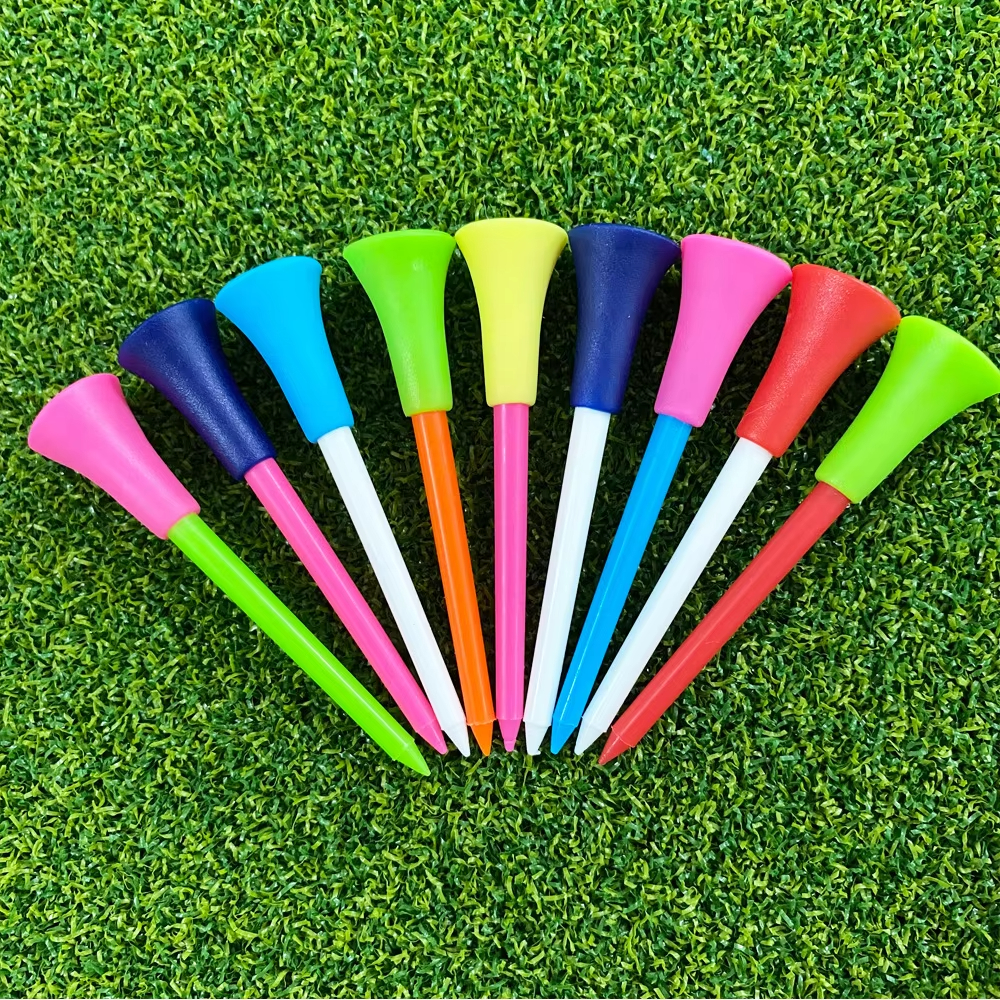 10Pcs Plastic Golf Tees Multi  - Golf Ball Premium のレビューと価格