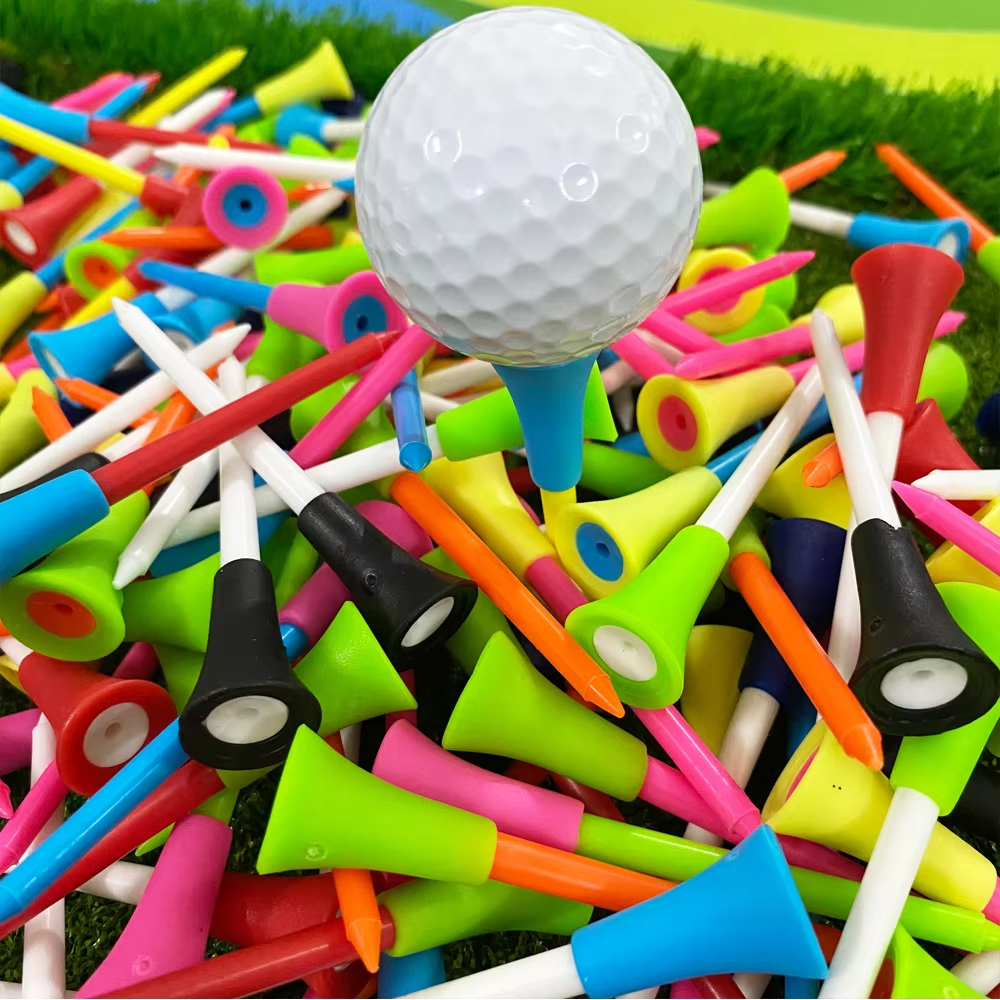 10Pcs Plastic Golf Tees Multi  - Golf Ball Premium のレビューと価格