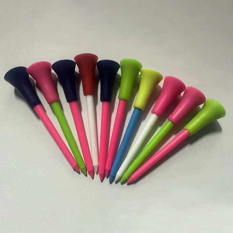 10Pcs Plastic Golf Tees Multi  - Golf Ball Premium のレビューと価格